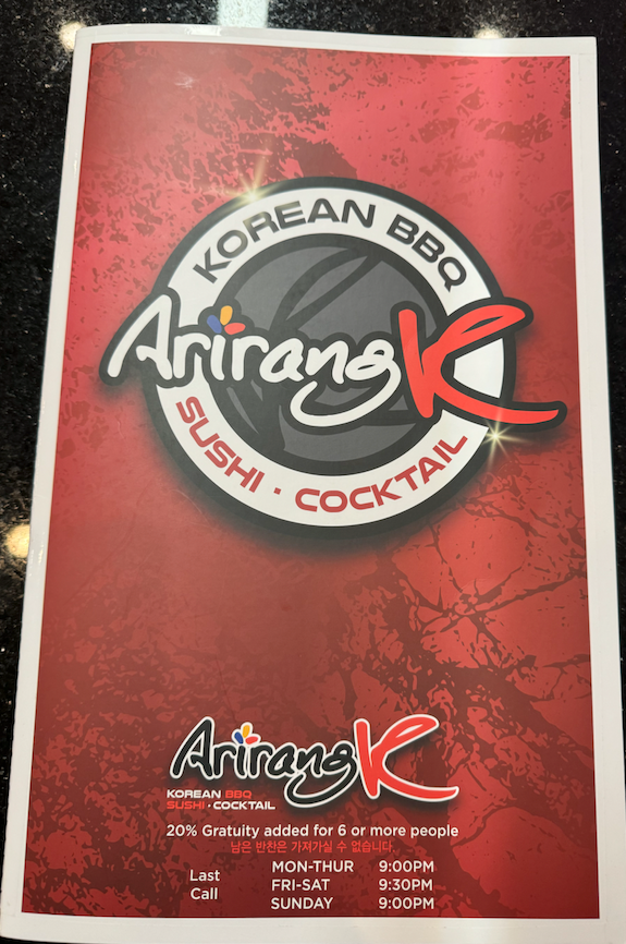 Arirang korean cheap bbq